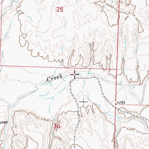 Topographic Map of Denver Jake Draw, WY