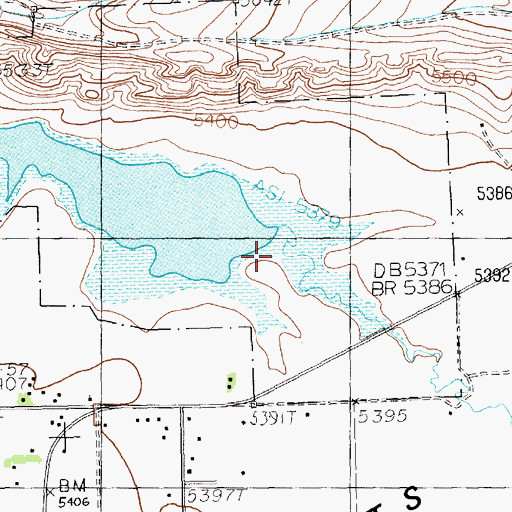 Topographic Map of Diamond Creek, WY