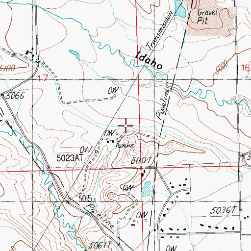 Topographic Map of Ditch H-41, WY