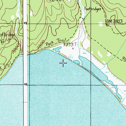Topographic Map of Dogshead Creek, WY