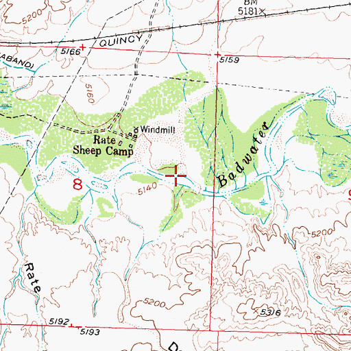 Topographic Map of Dolus Creek, WY