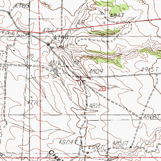 Topographic Map of Douglas-Sweet School, WY