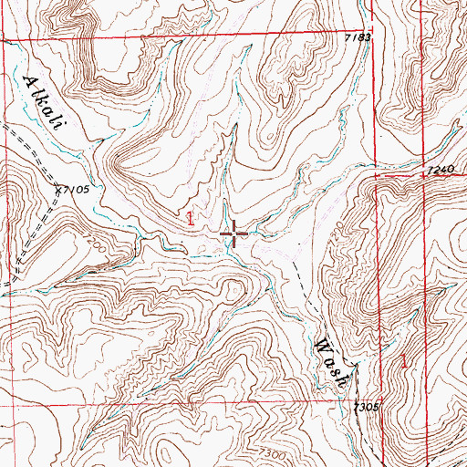 Topographic Map of Dripping Rock Draw, WY