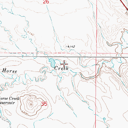 Topographic Map of Dry Gulch, WY