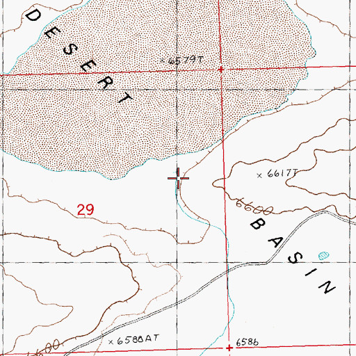 Topographic Map of Dugout Draw, WY
