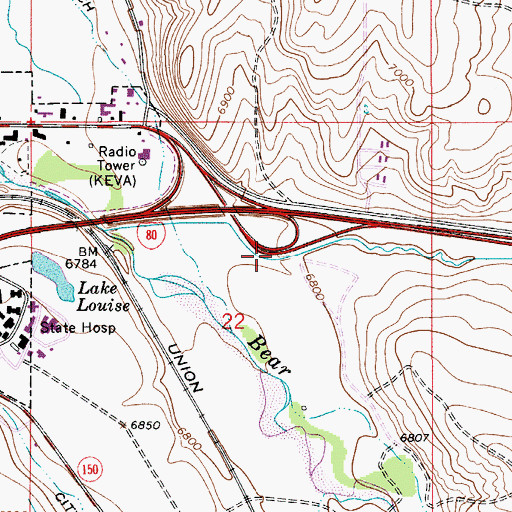 Topographic Map of Duncomb Hollow, WY