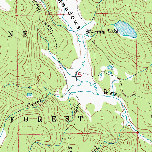 Topographic Map of Dundee Creek, WY