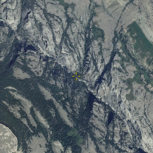 Aerial/Satellite Image of Dunn Creek, WY