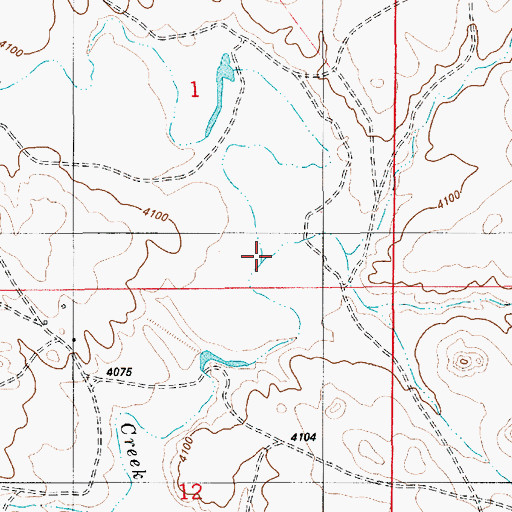 Topographic Map of Dupont Creek, WY