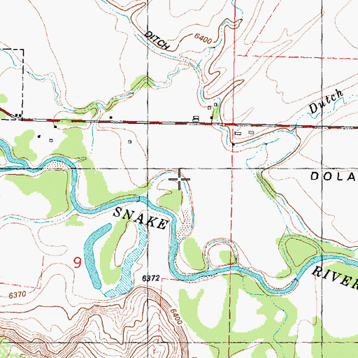 Topographic Map of Dutch Joe Creek, WY