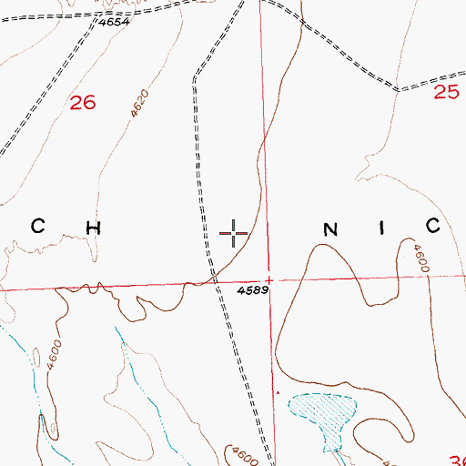 Topographic Map of Dutch Nick Flat, WY