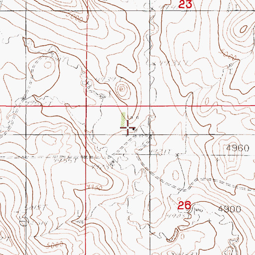 Topographic Map of EMS Ranch, WY