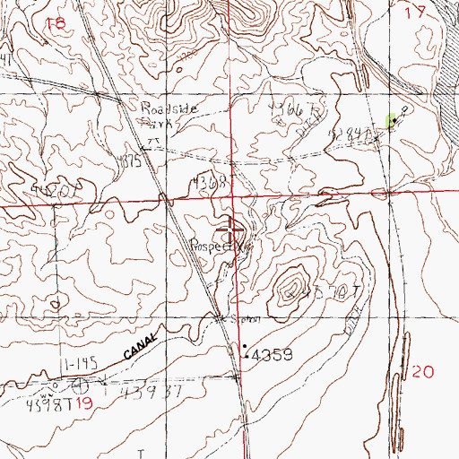 Topographic Map of Eagel Mine, WY