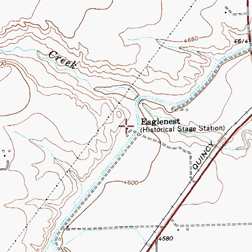 Topographic Map of Eaglenest, WY