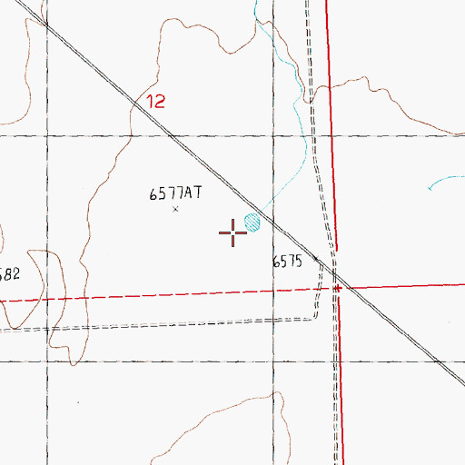 Topographic Map of Eagles Nest Draw, WY
