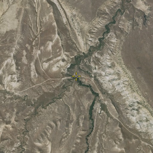 Aerial/Satellite Image of East Fork Buffalo Creek, WY