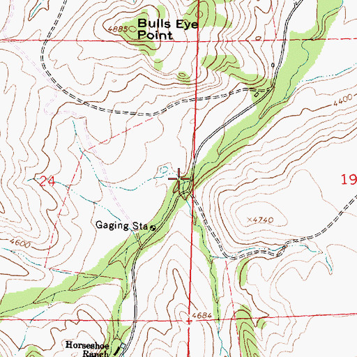 Topographic Map of East Fork Little Tongue River, WY