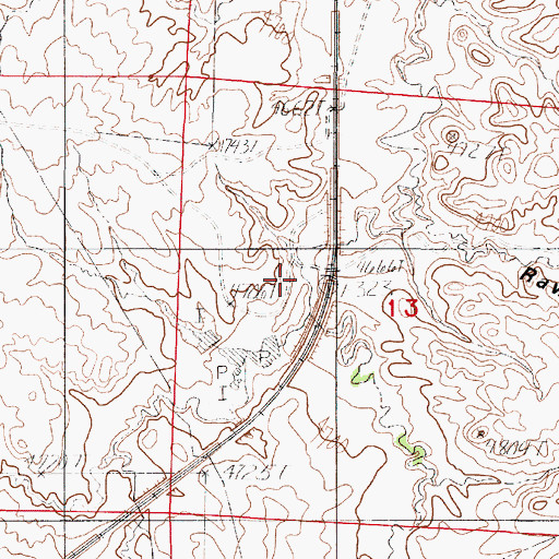 Topographic Map of East Logan Draw, WY