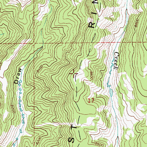Topographic Map of East Rim, WY