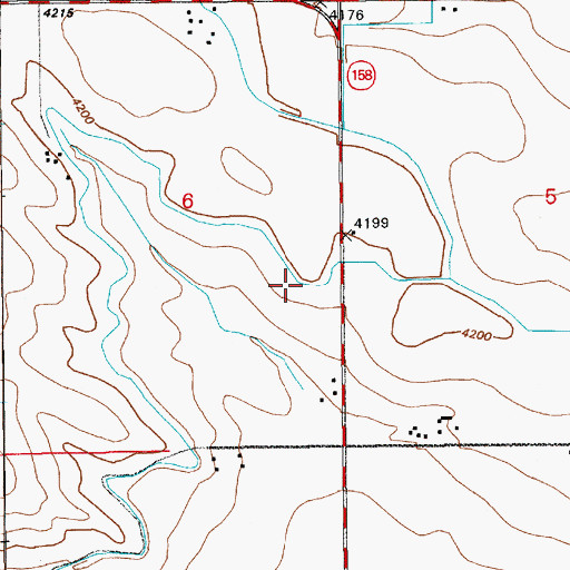 Topographic Map of East Springer Lateral, WY