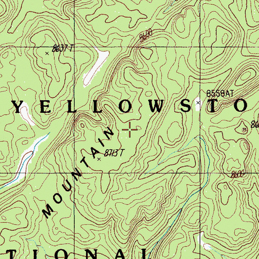 Topographic Map of Elephant Back Mountain, WY