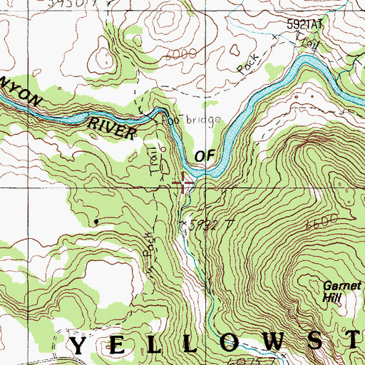 Topographic Map of Elk Creek, WY