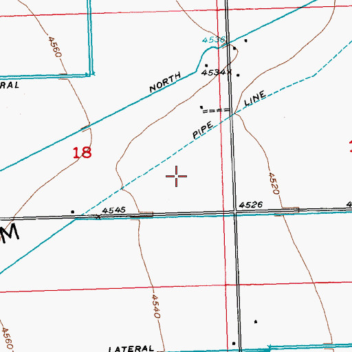 Topographic Map of Emblem Bench, WY
