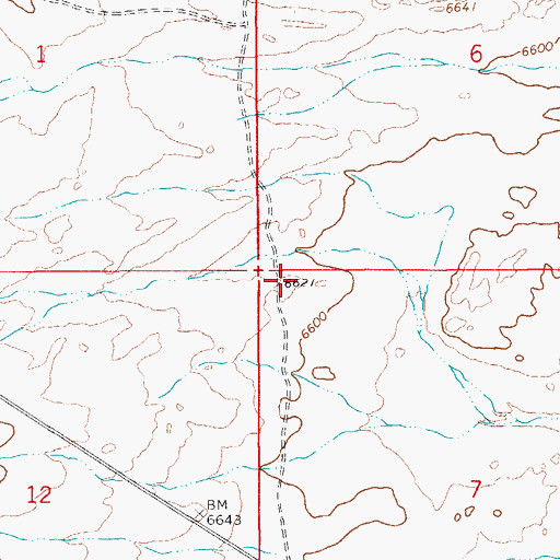 Topographic Map of Emigrant Trail, WY