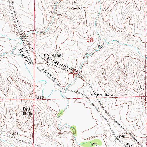 Topographic Map of Felix Draw, WY