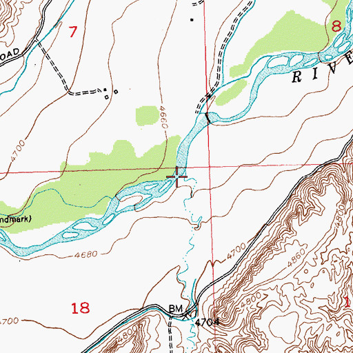 Topographic Map of Fenton Draw, WY