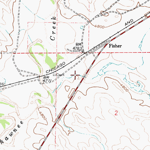 Topographic Map of Fero Draw, WY