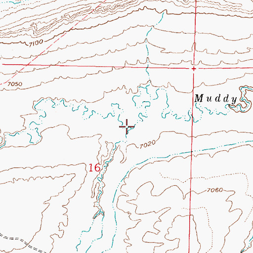 Topographic Map of First Ranch Creek, WY