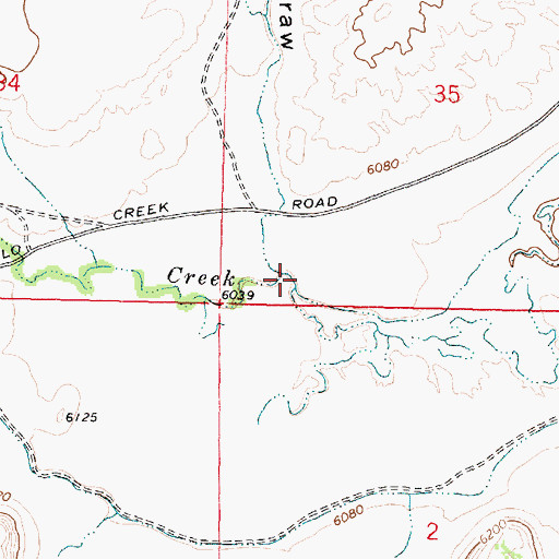 Topographic Map of First Water Draw, WY