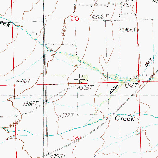 Topographic Map of Forsman Ranch, WY