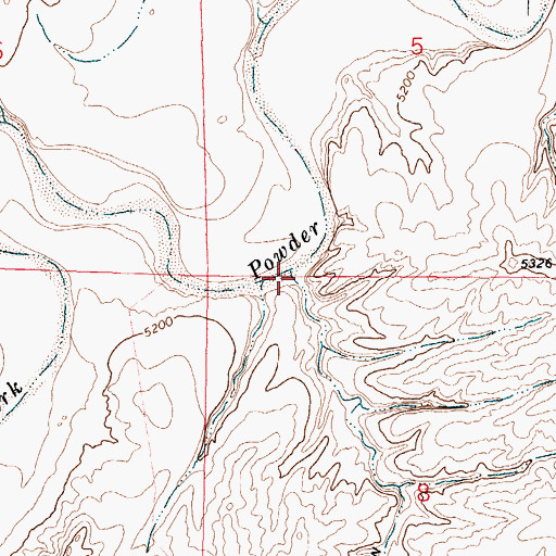 Topographic Map of Foster Draw, WY