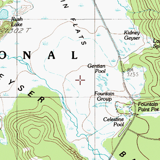 Topographic Map of Fountain Group, WY
