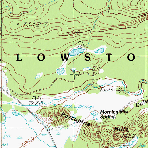 Topographic Map of Fountain Patrol Cabin, WY