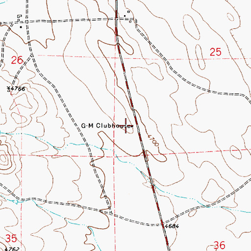 Topographic Map of G-M Clubhouse, WY