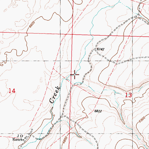 Topographic Map of Garden Gulch, WY