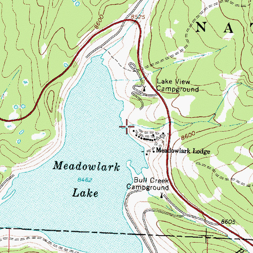 Topographic Map of Garnet Creek, WY
