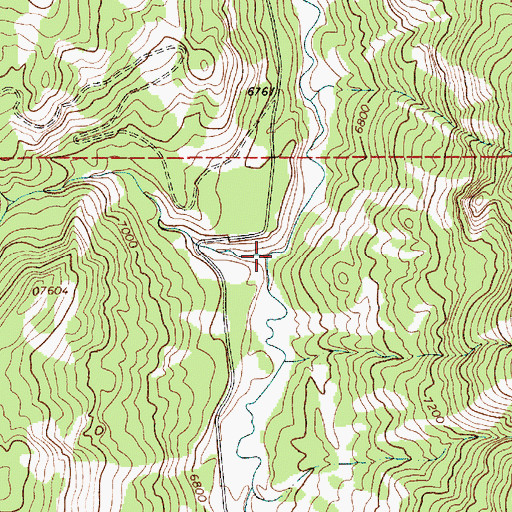 Topographic Map of Gibbs Creek, WY