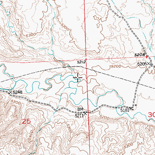 Topographic Map of Gillies Draw, WY