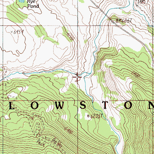 Topographic Map of Glen Creek, WY