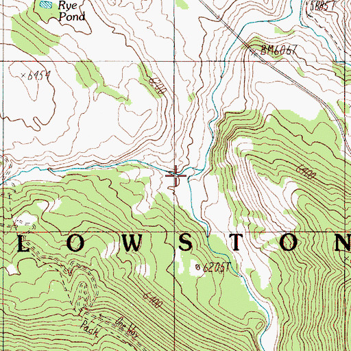 Topographic Map of Golden Gate Canyon, WY