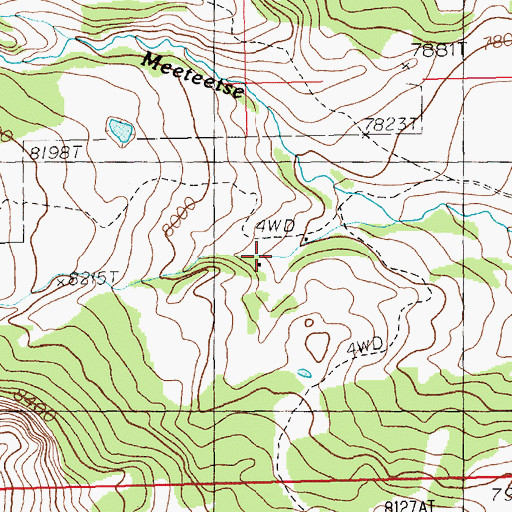 Topographic Map of Grabbert Cabin, WY