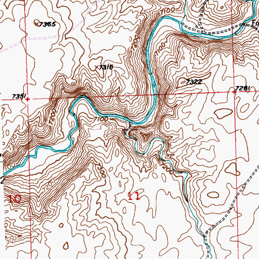 Topographic Map of Granite Creek, WY