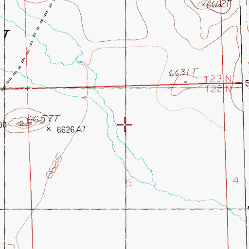 Topographic Map of Greasewood Wash, WY