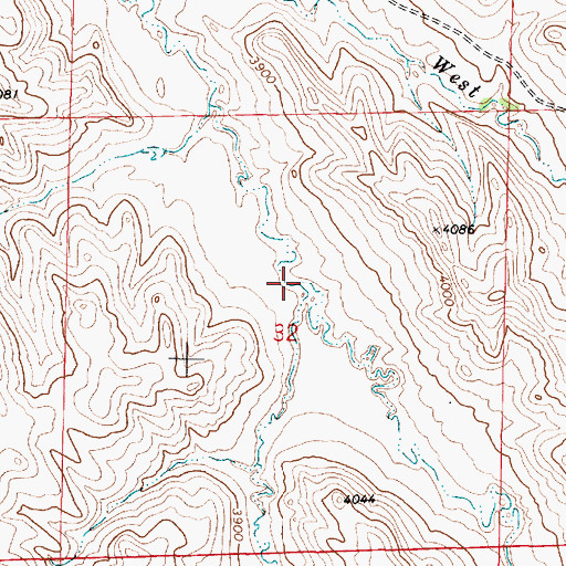 Topographic Map of Grenell Prong, WY