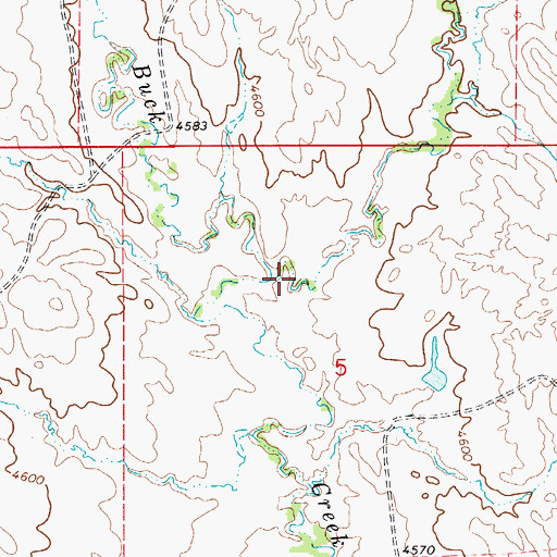 Topographic Map of Haley Prong, WY