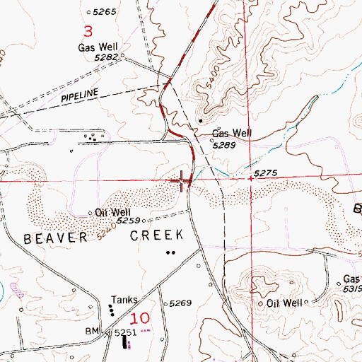 Topographic Map of Halfway Draw, WY
